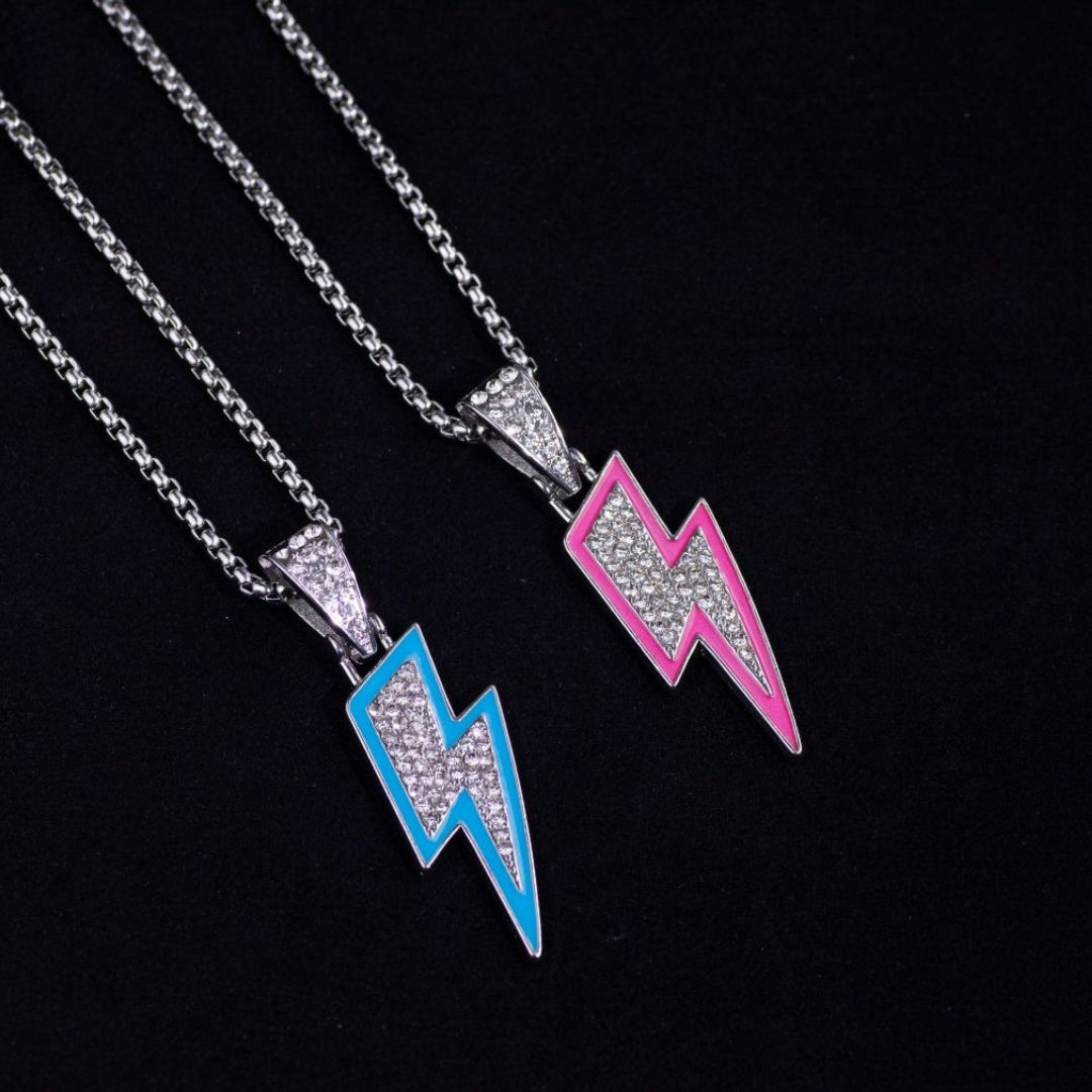 Glow-in-the-Dark Personalized Lightning Bolt Necklace