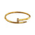 Stainless Steel Nail Bracelet – Adjustable Fashion Bangle for Women